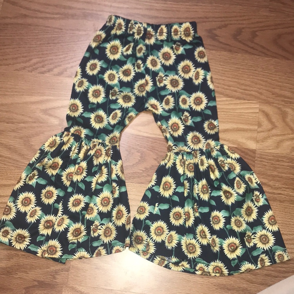 Toddler Flared Sunflower Pants